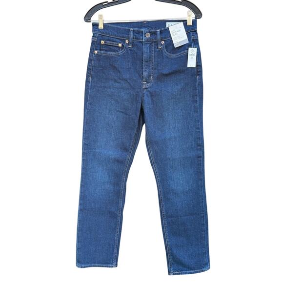 NWT GAP dark wash 'vintage slim' Blue Jeans, women's size 28/6 Petite - Picture 1 of 6